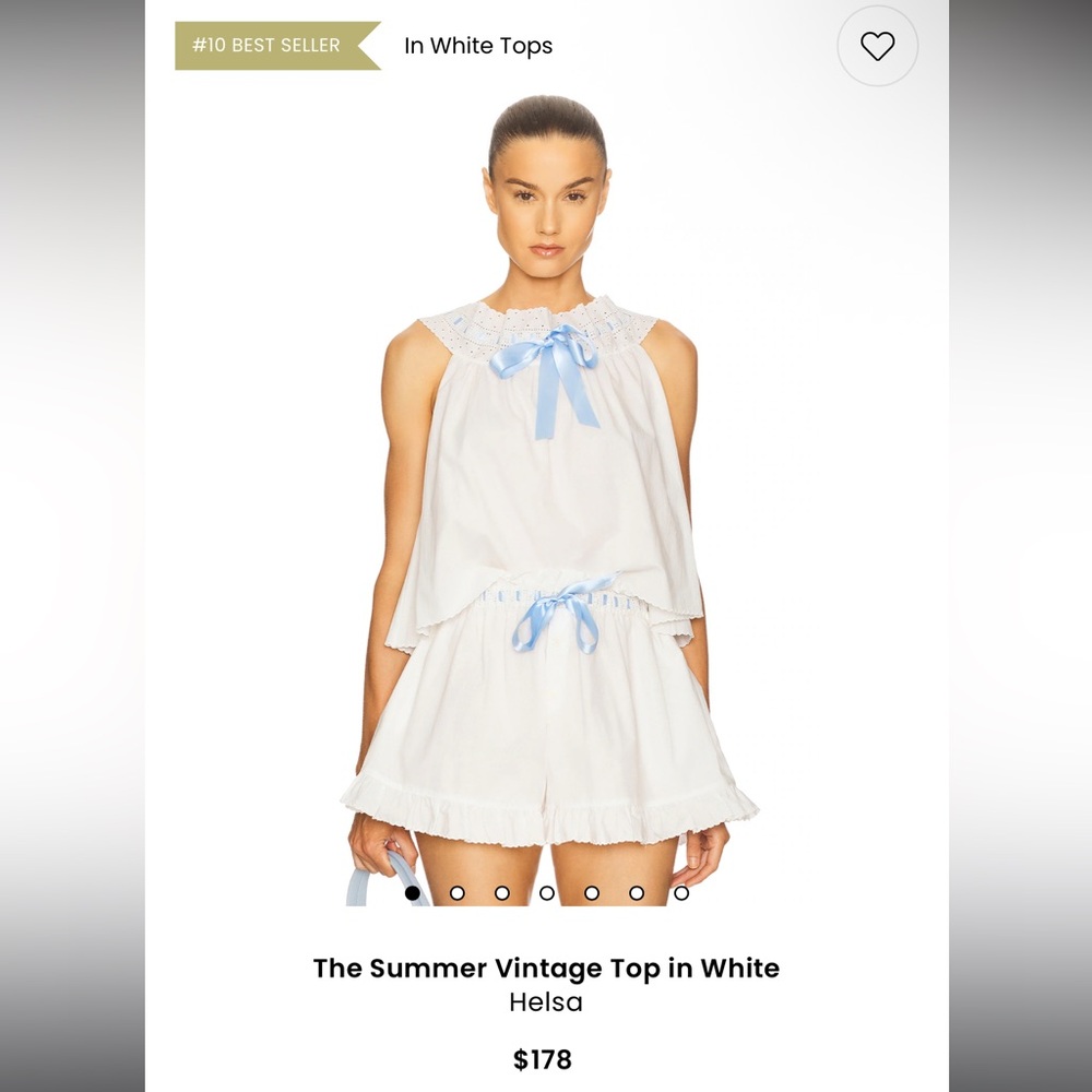 HELSA The Summer Vintage Top & Shorts